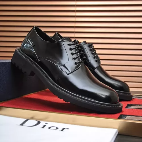 Replica Christian Dior Leather Shoes For Men #1284264 $122.00 USD for Wholesale