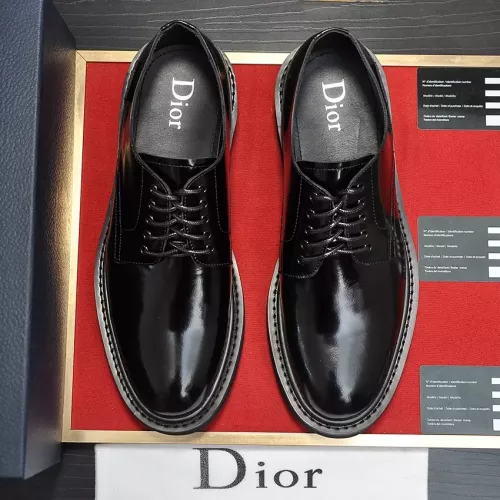 Replica Christian Dior Leather Shoes For Men #1284264 $122.00 USD for Wholesale