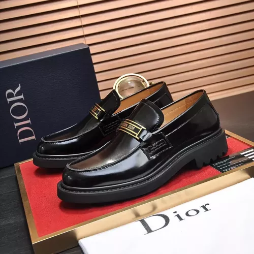 Christian Dior Leather Shoes For Men #1284266 $125.00 USD, Wholesale Replica Christian Dior Leather Shoes