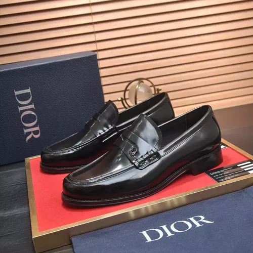 Christian Dior Leather Shoes For Men #1284302 $105.00 USD, Wholesale Replica Christian Dior Leather Shoes