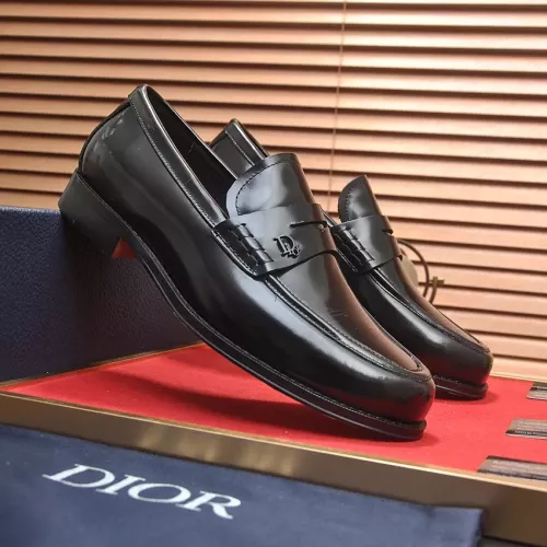 Replica Christian Dior Leather Shoes For Men #1284302 $105.00 USD for Wholesale