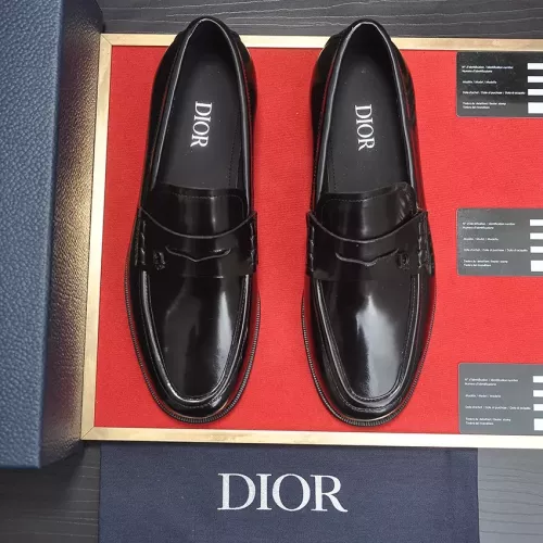 Replica Christian Dior Leather Shoes For Men #1284302 $105.00 USD for Wholesale