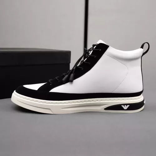 Replica Armani High Tops Shoes For Men #1284312 $82.00 USD for Wholesale