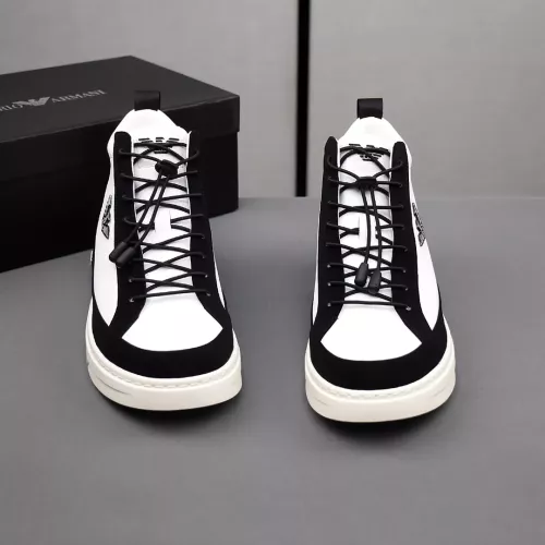 Replica Armani High Tops Shoes For Men #1284312 $82.00 USD for Wholesale