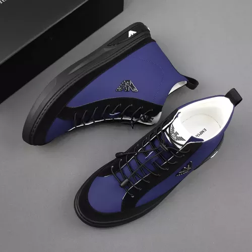 Replica Armani High Tops Shoes For Men #1284313 $82.00 USD for Wholesale