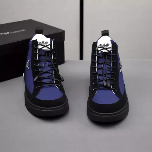 Replica Armani High Tops Shoes For Men #1284313 $82.00 USD for Wholesale