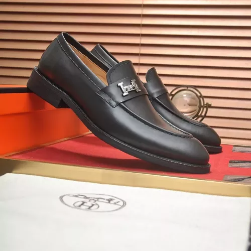 Replica Hermes Leather Shoes For Men #1284344 $88.00 USD for Wholesale