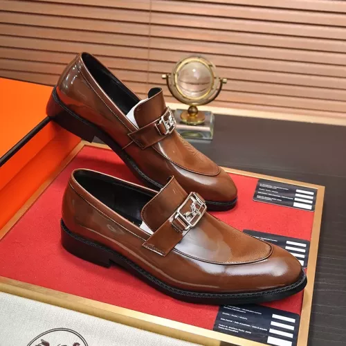 Replica Hermes Leather Shoes For Men #1284347 $88.00 USD for Wholesale