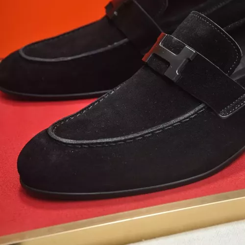 Replica Hermes Leather Shoes For Men #1284352 $96.00 USD for Wholesale