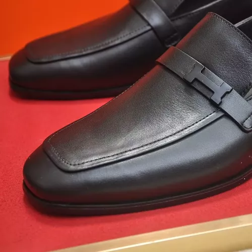 Replica Hermes Leather Shoes For Men #1284356 $96.00 USD for Wholesale