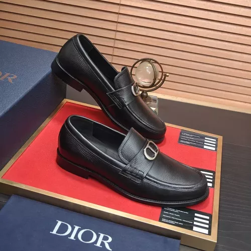 Replica Christian Dior Leather Shoes For Men #1284358 $98.00 USD for Wholesale