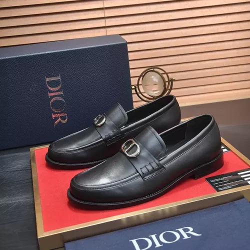 Christian Dior Leather Shoes For Men #1284360 $98.00 USD, Wholesale Replica Christian Dior Leather Shoes