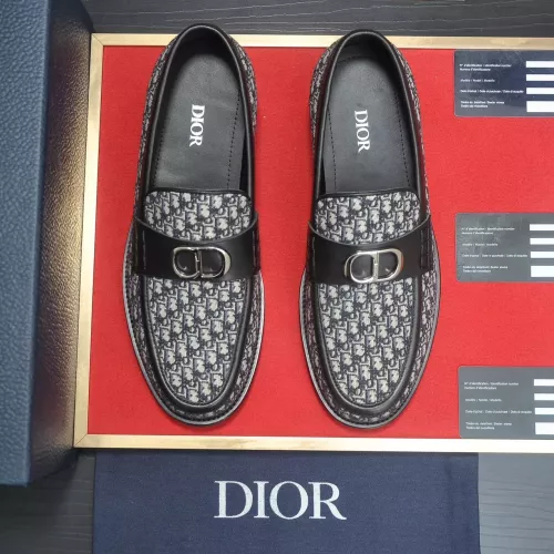 Replica Christian Dior Leather Shoes For Men #1284361 $98.00 USD for Wholesale