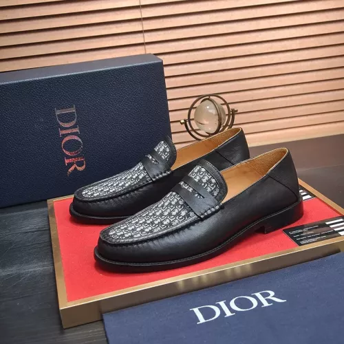 Christian Dior Leather Shoes For Men #1284363 $98.00 USD, Wholesale Replica Christian Dior Leather Shoes