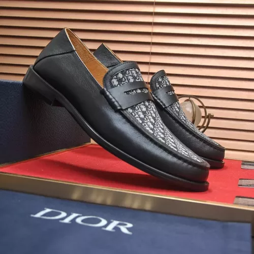 Replica Christian Dior Leather Shoes For Men #1284363 $98.00 USD for Wholesale