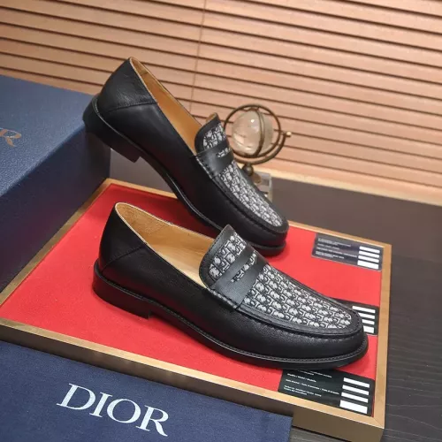 Replica Christian Dior Leather Shoes For Men #1284363 $98.00 USD for Wholesale