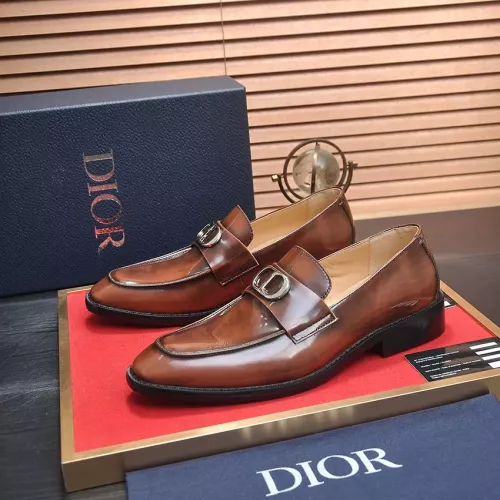 Christian Dior Leather Shoes For Men #1284365 $112.00 USD, Wholesale Replica Christian Dior Leather Shoes