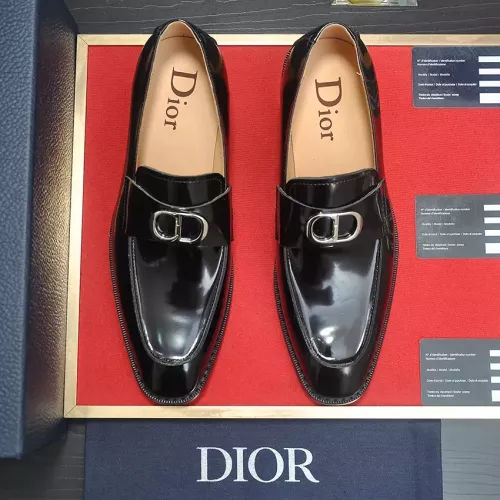 Replica Christian Dior Leather Shoes For Men #1284366 $112.00 USD for Wholesale