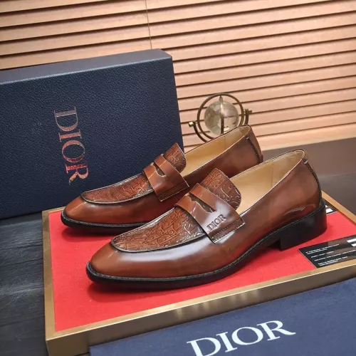 Christian Dior Leather Shoes For Men #1284367 $112.00 USD, Wholesale Replica Christian Dior Leather Shoes