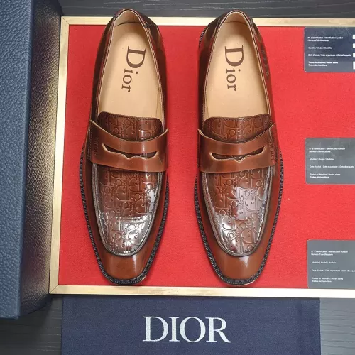 Replica Christian Dior Leather Shoes For Men #1284367 $112.00 USD for Wholesale