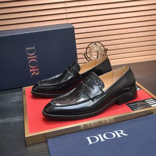 Christian Dior Leather Shoes For Men #1284368 $112.00 USD, Wholesale Replica Christian Dior Leather Shoes