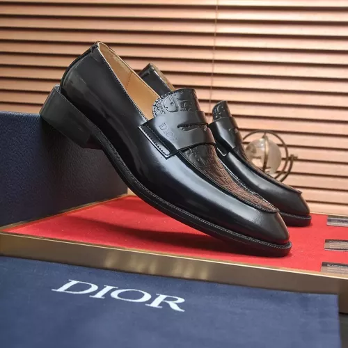 Replica Christian Dior Leather Shoes For Men #1284368 $112.00 USD for Wholesale