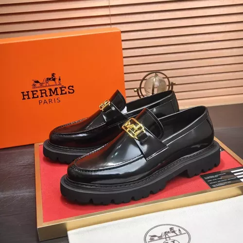 Hermes Leather Shoes For Men #1284370 $125.00 USD, Wholesale Replica Hermes Leather Shoes