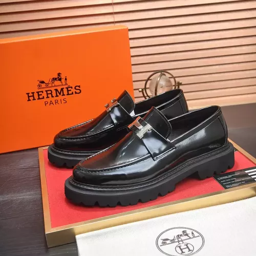 Hermes Leather Shoes For Men #1284371 $125.00 USD, Wholesale Replica Hermes Leather Shoes