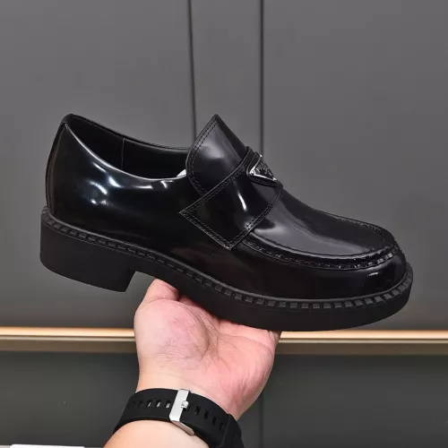 Replica Prada Leather Shoes For Men #1284427 $100.00 USD for Wholesale