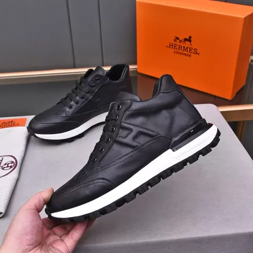 Replica Hermes High Tops Shoes For Men #1284442 $88.00 USD for Wholesale