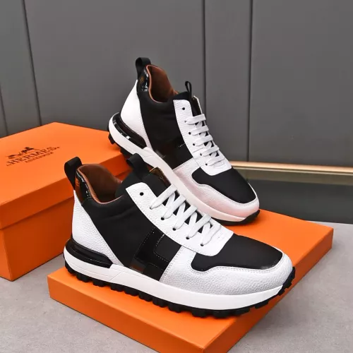 Replica Hermes High Tops Shoes For Men #1284445 $88.00 USD for Wholesale