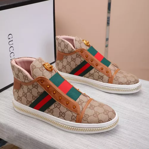 Replica Gucci High Tops Shoes For Men #1284548 $80.00 USD for Wholesale