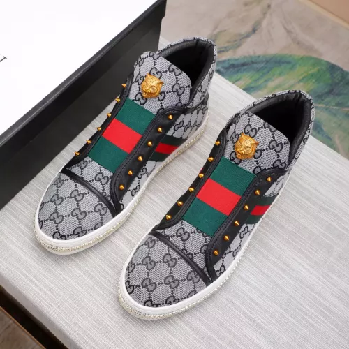 Replica Gucci High Tops Shoes For Men #1284549 $80.00 USD for Wholesale