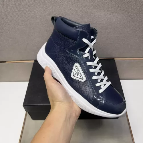 Replica Prada High Top Shoes For Men #1284682 $102.00 USD for Wholesale