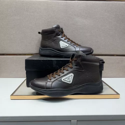 Prada High Top Shoes For Men #1284683 $102.00 USD, Wholesale Replica Prada High Top Shoes