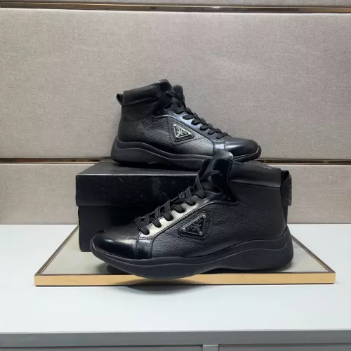 Prada High Top Shoes For Men #1284684 $102.00 USD, Wholesale Replica Prada High Top Shoes