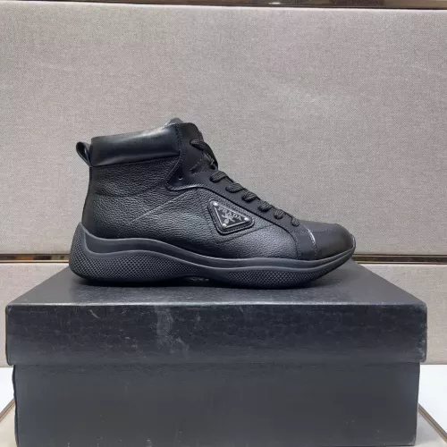 Replica Prada High Top Shoes For Men #1284684 $102.00 USD for Wholesale