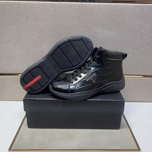 Replica Prada High Top Shoes For Men #1284685 $102.00 USD for Wholesale