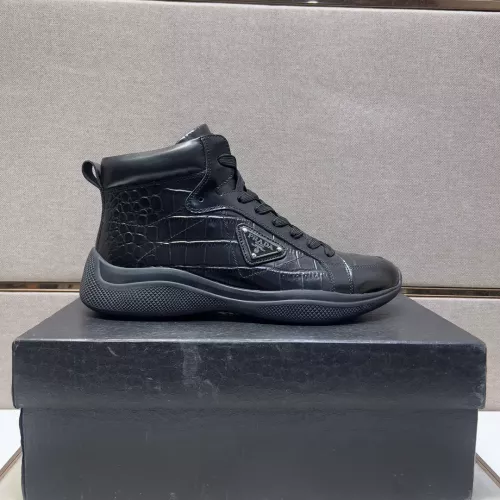 Replica Prada High Top Shoes For Men #1284685 $102.00 USD for Wholesale