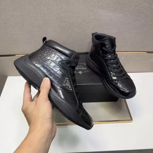 Replica Prada High Top Shoes For Men #1284685 $102.00 USD for Wholesale