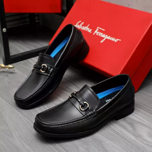 Salvatore Ferragamo Leather Shoes For Men #1284696 $88.00 USD, Wholesale Replica Salvatore Ferragamo Leather Shoes