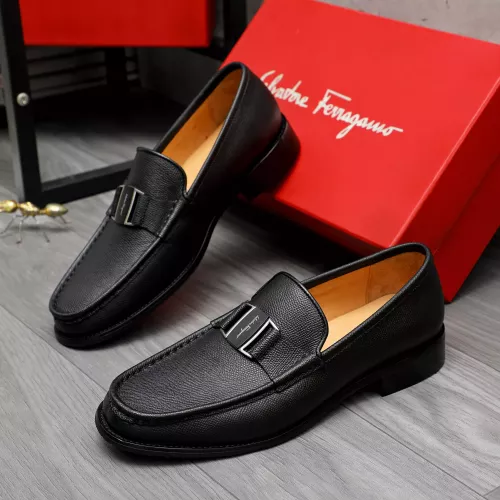 Salvatore Ferragamo Leather Shoes For Men #1284697 $100.00 USD, Wholesale Replica Salvatore Ferragamo Leather Shoes