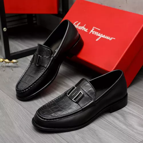 Salvatore Ferragamo Leather Shoes For Men #1284698 $100.00 USD, Wholesale Replica Salvatore Ferragamo Leather Shoes