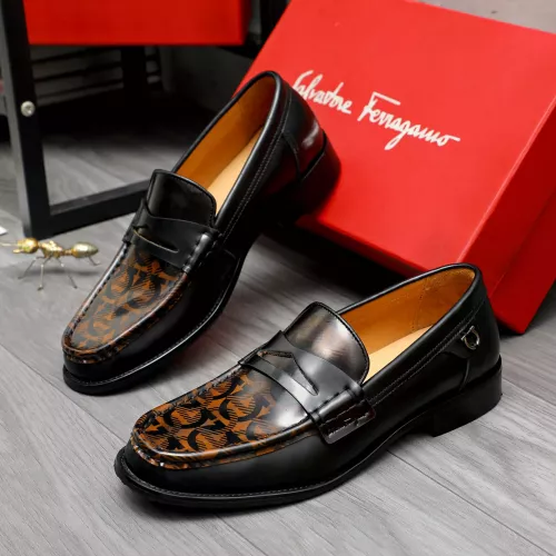 Salvatore Ferragamo Leather Shoes For Men #1284699 $100.00 USD, Wholesale Replica Salvatore Ferragamo Leather Shoes