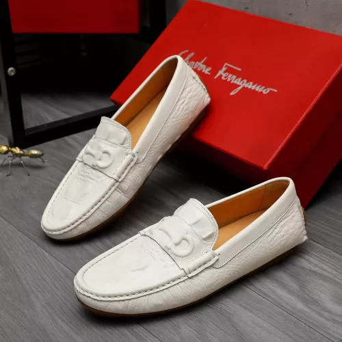 Salvatore Ferragamo Leather Shoes For Men #1284735 $68.00 USD, Wholesale Replica Salvatore Ferragamo Leather Shoes