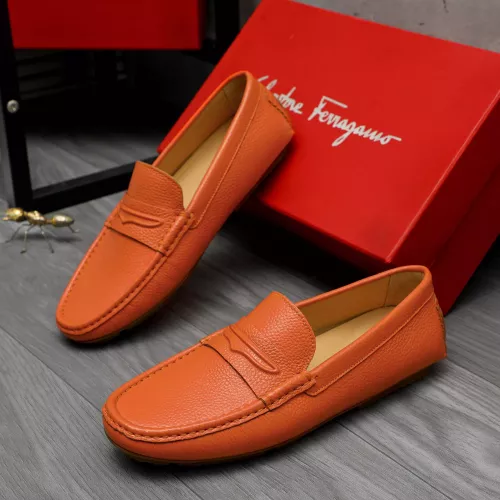 Salvatore Ferragamo Leather Shoes For Men #1284738 $68.00 USD, Wholesale Replica Salvatore Ferragamo Leather Shoes