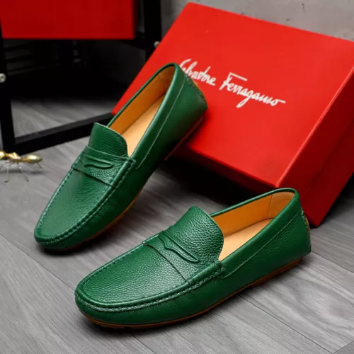 Salvatore Ferragamo Leather Shoes For Men #1284740 $68.00 USD, Wholesale Replica Salvatore Ferragamo Leather Shoes