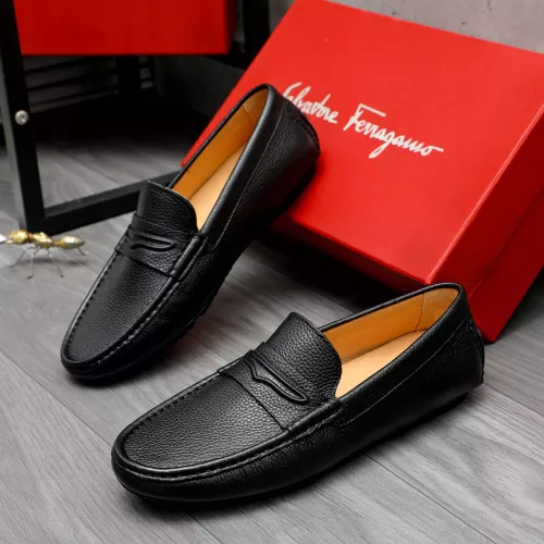 Salvatore Ferragamo Leather Shoes For Men #1284744 $68.00 USD, Wholesale Replica Salvatore Ferragamo Leather Shoes