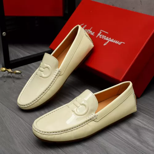 Salvatore Ferragamo Leather Shoes For Men #1284745 $68.00 USD, Wholesale Replica Salvatore Ferragamo Leather Shoes