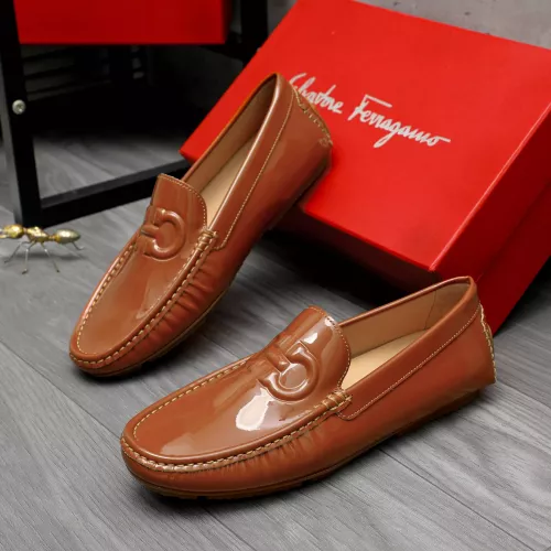 Salvatore Ferragamo Leather Shoes For Men #1284746 $68.00 USD, Wholesale Replica Salvatore Ferragamo Leather Shoes